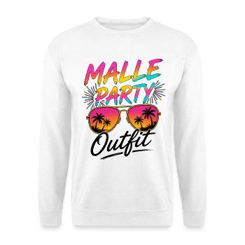 Malle Party Outfit - Unisex Sweatshirt - white - Front