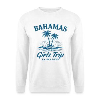 Journées du voyage des filles aux Bahamas - Sweat-shirt Unisexe - blanc - Devant