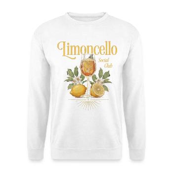 Limoncello Sozialclub - Unisex Pullover - Weiß - Vorne - Alina (178cm) & Michal (187cm)