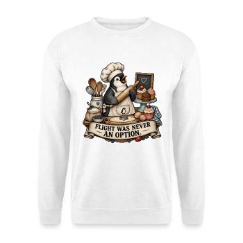 Pinguin Bäckerwitz Bäcker Humor - Unisex Pullover - Weiß - Vorne