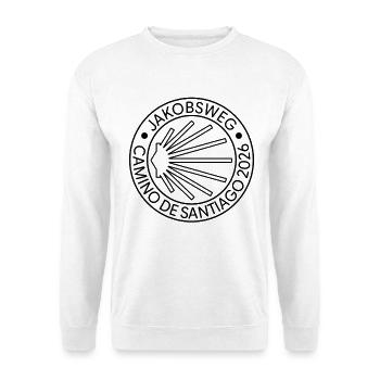 Camino de Santiago 2026 | Jakobsweg Stempel - Unisex Pullover - Weiß - Vorne