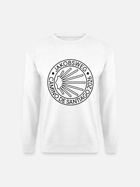 Camino de Santiago 2026 | Jakobsweg Stempel - Unisex Pullover - Weiß