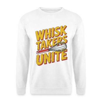 Pastry Chef Whisk Takers Unite Baking Professional - Unisex Pullover - Weiß - Vorne