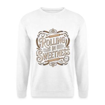 Pastry Chef Rolling In Sweetness Confectioner - Unisex Sweatshirt - white - Front