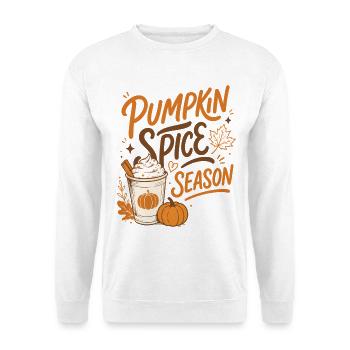 Pumpkin Spice Season - Herbst Saison  - Unisex Pullover - Weiß - Vorne
