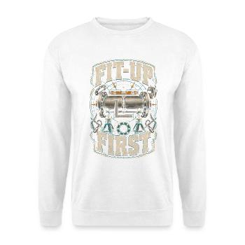 Monteur de tuyaux poseurs de tuyaux en premier - Sweat-shirt Unisexe - blanc - Devant