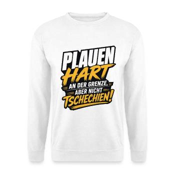 Plauen Hart an der Grenze nicht Tschechien - Unisex Pullover - Weiß - Vorne