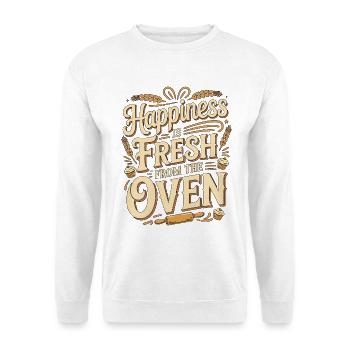 Le bonheur du chef pâtissier vient tout juste de Confitioner - Sweat-shirt Unisexe - blanc - Devant