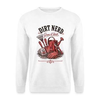 Urban Gardening Dirt Nerd Wachsen Sie gut - Unisex Pullover - Weiß - Vorne - Alina (178cm) & Michal (187cm)