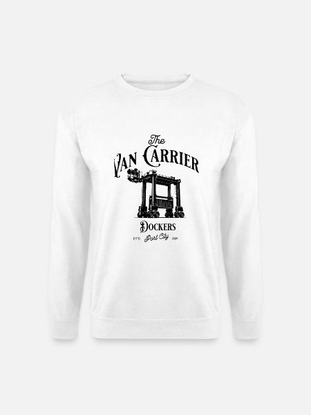 Van Carrier, Straddle Carrier Docker Design.  - Unisex Pullover - Weiß