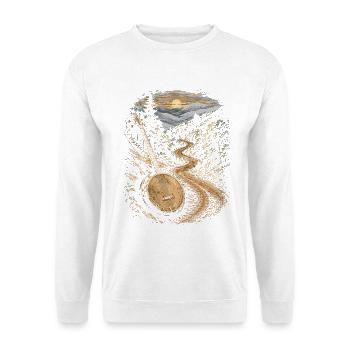Bluegrass Musik - Unisex Pullover - Weiß - Vorne - Alina (178cm) & Michal (187cm)