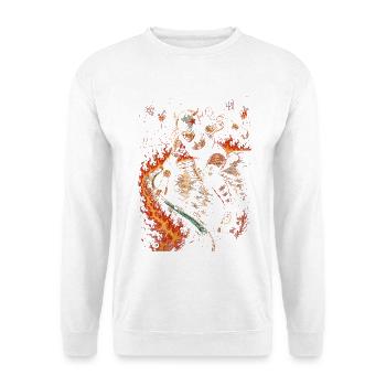 Roller Derby - Unisex Pullover - Weiß - Vorne - Alina (178cm) & Michal (187cm)