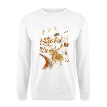 Roller Derby - Unisex Pullover - Weiß - Vorne - Alina (178cm) & Michal (187cm)