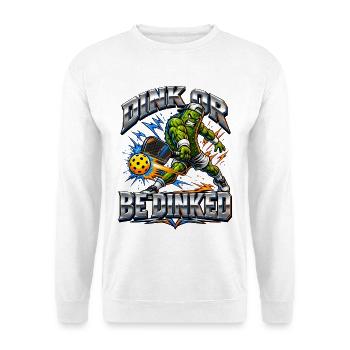 Pickleball Leidenschaft Trendsport Ballsport - Unisex Pullover - Weiß - Vorne - Alina (178cm) & Michal (187cm)