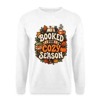 Spooky School Supplies | Halloween Schule - Unisex Pullover - Weiß - Vorne - Alina (178cm) & Michal (187cm)