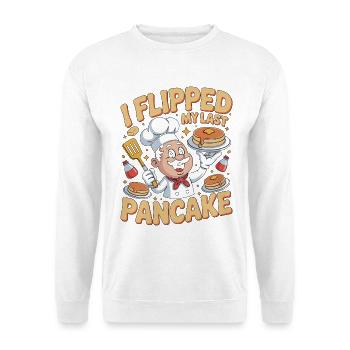 Retired Chef I Flipped My Last Culinary Mentor - Unisex Pullover - Weiß - Vorne - Alina (178cm) & Michal (187cm)