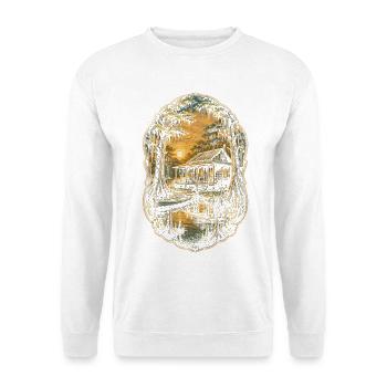 Cajun Kultur - Unisex Pullover - Weiß - Vorne - Alina (178cm) & Michal (187cm)
