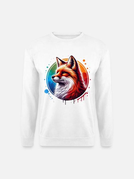 Rotfuchs Fuchs Fox - Unisex Pullover - Weiß