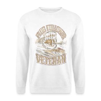 Schlosser Schlüsseldienst Plug Follower Veteran - Unisex Pullover - Weiß - Vorne - Alina (178cm) & Michal (187cm)