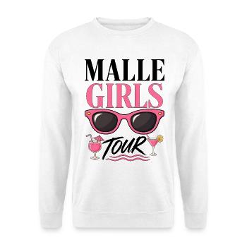 Malle Girls Tour Sonnenbrille Freundinnen Urlaub - Unisex Pullover - Weiß - Vorne - Alina (178cm) & Michal (187cm)