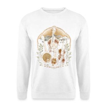Bluegrass Musik - Unisex Pullover - Weiß - Vorne - Alina (178cm) & Michal (187cm)