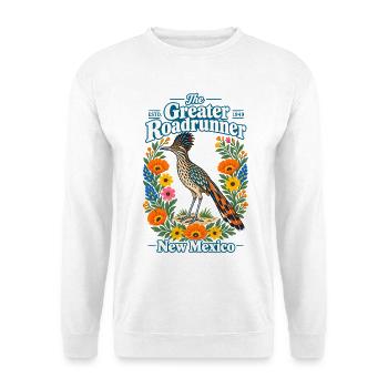 The Greater Roadrunner New Mexico - Unisex Pullover - Weiß - Vorne - Alina (178cm) & Michal (187cm)