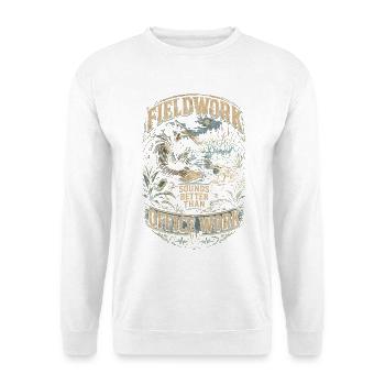 Herpetologie Herpetologe - Unisex Pullover - Weiß - Vorne - Alina (178cm) & Michal (187cm)