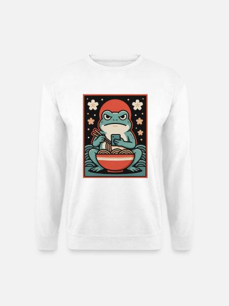 Ramen-Froschschale - Unisex Pullover - Weiß