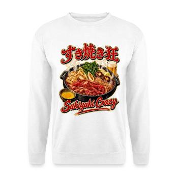 Sukiyaki Crazy - Unisex Pullover - Weiß - Vorne - Alina (178cm) & Michal (187cm)