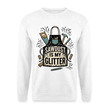 Carpenter Life – Woodworking & Tools Design - Unisex Pullover - Weiß - Vorne - Alina (178cm) & Michal (187cm)