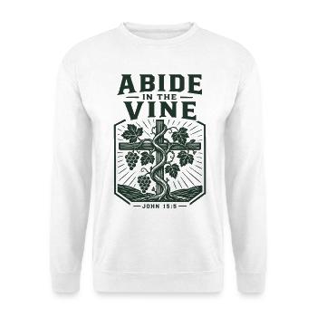 Bleib in der Ranke - Unisex Pullover - Weiß - Vorne - Alina (178cm) & Michal (187cm)