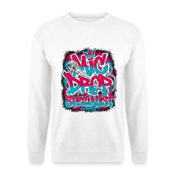 Vocalist Mic Drop Specialist Vocal Performer - Unisex Pullover - Weiß - Vorne - Alina (178cm) & Michal (187cm)