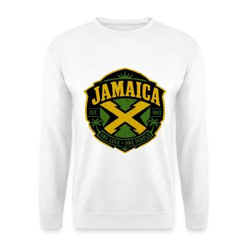 Jamaika - Unisex Pullover - Weiß - Vorne - Alina (178cm) & Michal (187cm)