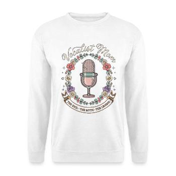 Vocalist Mom The Idol The Myth Music Enthusiast - Unisex Pullover - Weiß - Vorne - Alina (178cm) & Michal (187cm)
