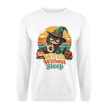 Halloween Krankenschwester Mumie Nachtschicht RN - Unisex Pullover - Weiß - Vorne - Alina (178cm) & Michal (187cm)