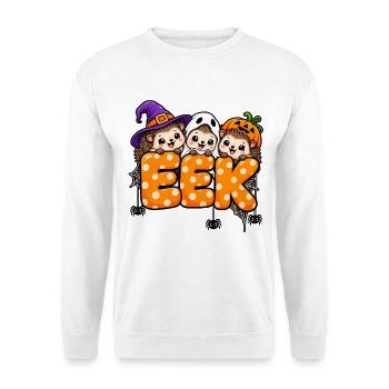 EEK Halloween Trio - Unisex Pullover - Weiß - Vorne - Alina (178cm) & Michal (187cm)
