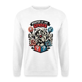 Keeper Of The Gender Halloween Kostüm - Unisex Pullover - Weiß - Vorne - Alina (178cm) & Michal (187cm)