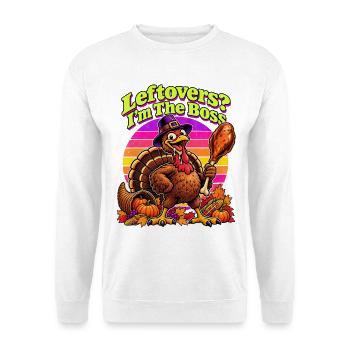 Leftovers? I'm The Chef - Unisex Pullover - Weiß - Vorne - Alina (178cm) & Michal (187cm)