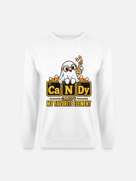 Geister Candy Elemente Design - Unisex Pullover - Weiß