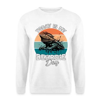 Bartagame - Unisex Pullover - Weiß - Vorne - Alina (178cm) & Michal (187cm)