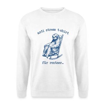 Anti-Stress-Trägheit - Unisex Pullover - Weiß - Vorne - Alina (178cm) & Michal (187cm)