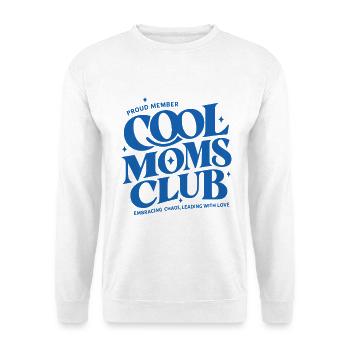Cool Moms Club - Unisex Pullover - Weiß - Vorne - Alina (178cm) & Michal (187cm)