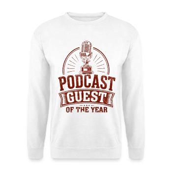 Podcast Guest Of The Year - Unisex Pullover - Weiß - Vorne - Alina (178cm) & Michal (187cm)