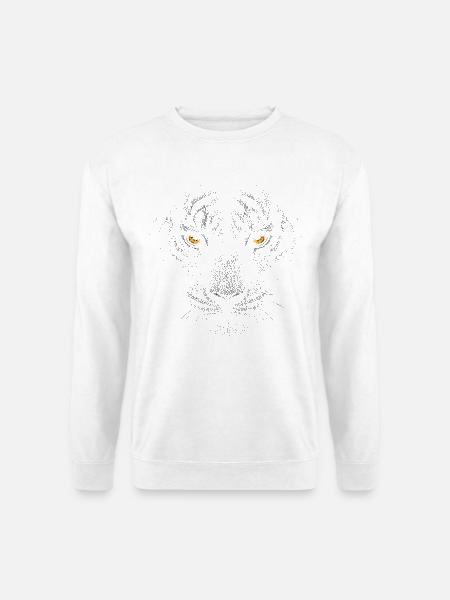 Dark Tiger Face - Unisex Pullover - Weiß