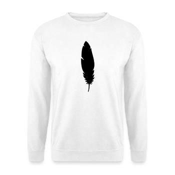 Feather - Sweat-shirt Unisexe - blanc - Devant