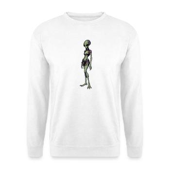 Green Alien Female Adventure - Unisex Sweatshirt - white - Front