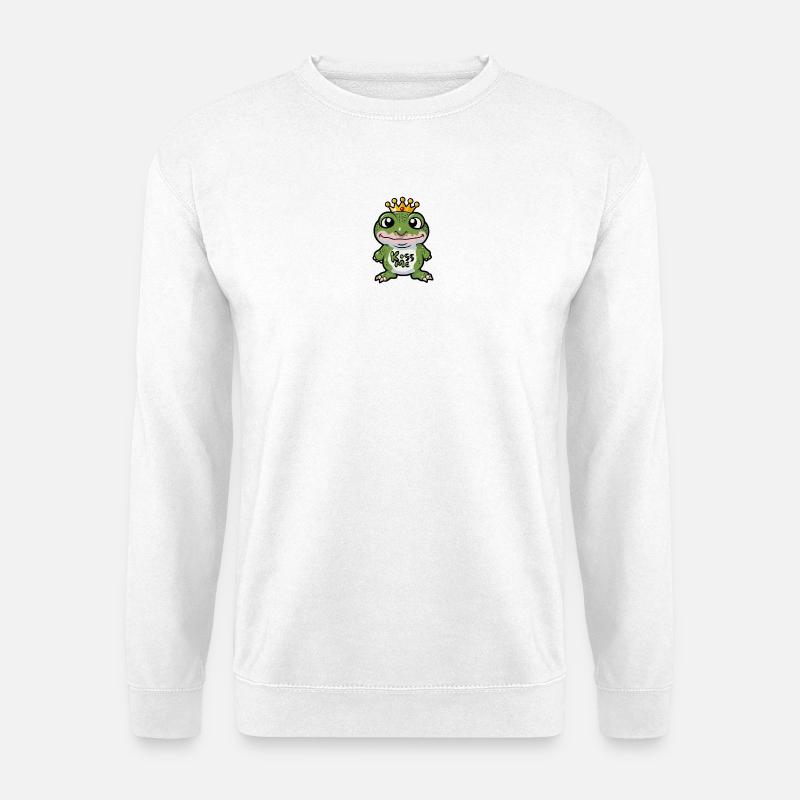 Froschkönig kiss me - Unisex Pullover - Weiß