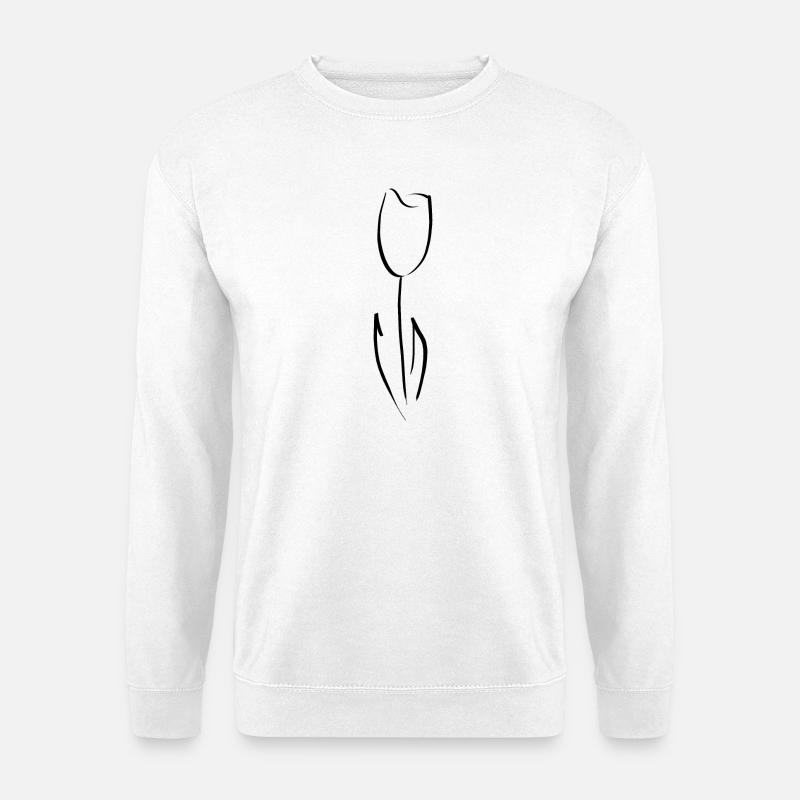 Tulpe - Unisex Pullover - Weiß