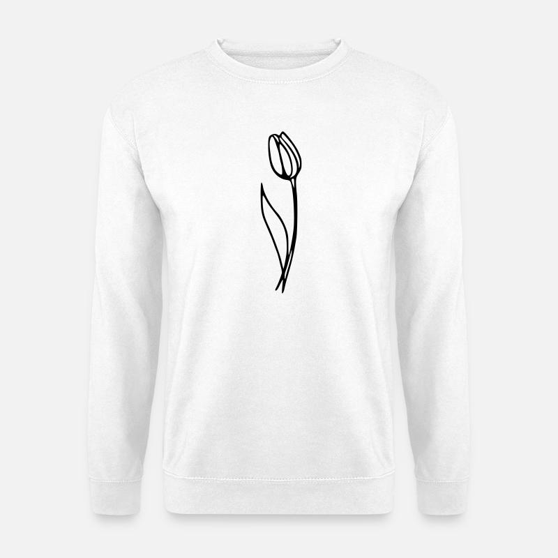 Tulpe - Unisex Pullover - Weiß