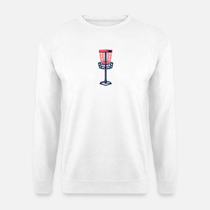 Disc Golf Basket Disc Disc Target - Sweat-shirt Unisexe - blanc